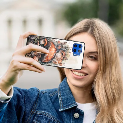 Vista 52 de Funda para Motorola Moto Edge 2022, cubierta trasera de vidrio templado con protector de pantalla, funda protectora a prueba de golpes para Motorola