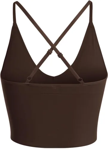 Vista 3 de Design by Olivia Sujetador deportivo para mujer, casual, sin costuras, acolchado, para entrenamiento, camiseta sin mangas, recortada, para yoga