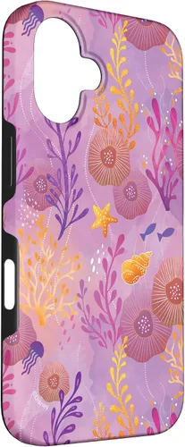 Vista 3 de Funda para iPhone 16 Disney The Little Mermaid Ariel Under the Sea Ambiance