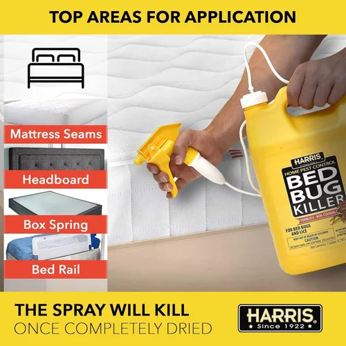 Vista 2 de Harris Bed insecticida, spray de galón, Amarillo