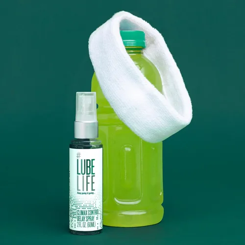Vista 5 de LubeLife Staycation Combinación de masaje y lubricante 2 en 1, espray de retardo de control climax de 2 onzas líquidas, a base de agua, 8 onzas