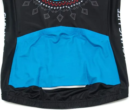 Vista 7 de JPOJPO Camiseta de ciclismo para mujer, de secado rápido, transpirable, reflectante, S-2XL