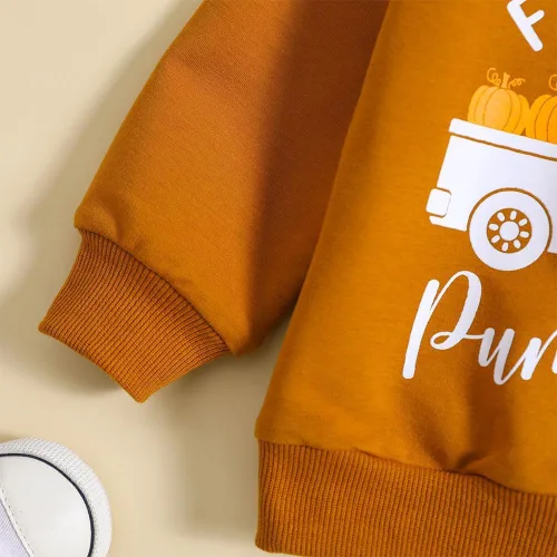 Vista 5 de Camiseta de Halloween para bebé, niño, niña, sudadera de manga larga, suéter de cuello redondo, ropa de otoño