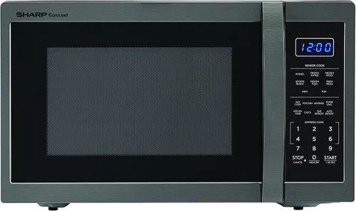 Vista 13 de SHARP Horno microondas para encimera con plato giratorio extraíble de 12.4 pulgadas, 1100 vatios, 1.4 pies cúbicos, color negro