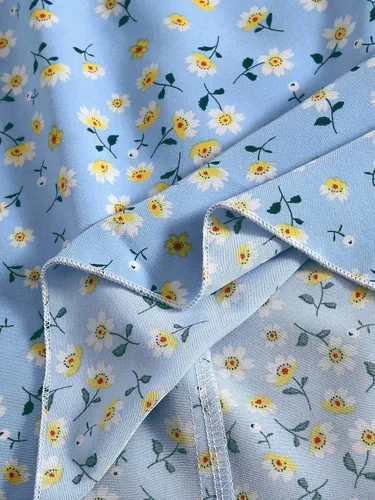 Vista 4 de Floerns Vestido de manga corta floral con volantes y lazo frontal para mujer