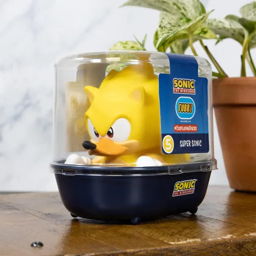 Vista 2 de TUBBZ Sonic The Hedgehog Super Sonic - Figura de vinilo coleccionable de pato - Productos oficiales de Sonic The Hedgehog - Películas y juegos de TV