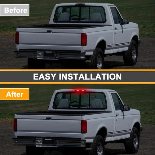 Vista 3 de Tercera Luz de Freno LED Compatible con F1501994-1996 F250/F350 1994-1997/para Bronco 1992-1996 Conjuntos de Luz de Parada de Montaje Alto Carga