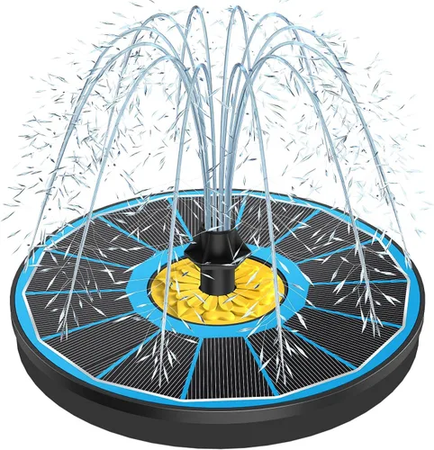 Vista 8 de Yzert Fuentes solares de baño para pájaros, bomba solar de fuente de panel de vidrio de 3.5 W para baño de pájaros, sin batería, fuente de agua