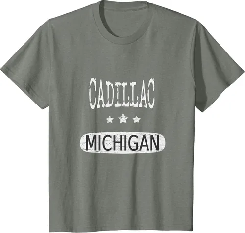 Vista 92 de Vintage Cadillac Michigan Camiseta