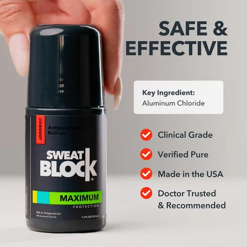 Vista 6 de SweatBlock Antitranspirante roll-on de máxima resistencia