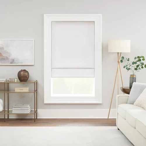Vista 11 de Eclipse Drew - Persianas romanas para ventanas, sin cordones, 100 % opacas, 23 pulgadas de ancho x 64 pulgadas de largo, reducen el ruido, persianas