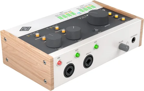 Vista 10 de Universal Audio Volt 2 - Interfaz de audio USB Interfaz USB-C 2x2 con emulación de tubo 610 y MIDI para músicos, podcasters y streamers