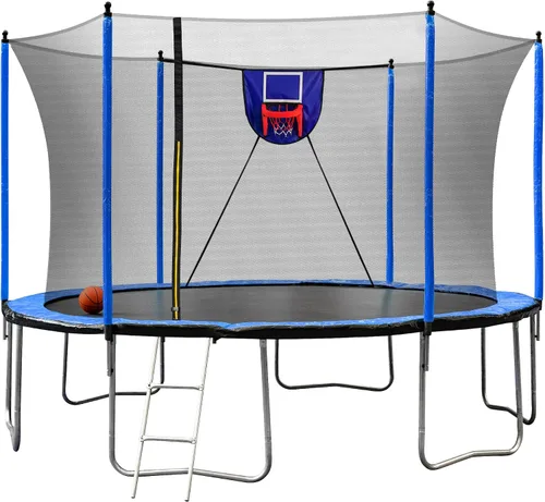 Vista 17 de SkyBound Trampolín grande de 10 pies, 12 pies, 14 pies, 15 pies, 16 pies, para exteriores, patio trasero, trampolines aprobados por ASTM para niños