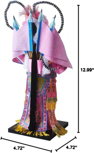 Vista 8 de NW Figura de seda de artesanía tradicional china de 12 pulgadas, adornos coleccionables de personajes antiguos chinos para decoración del hogar