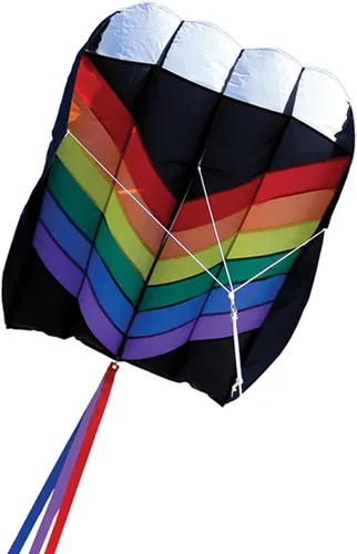 Vista 7 de In the Breeze 2980 Patriot Wave 7.5 Parafoil Kite, 28" W x 36" H x 10" D