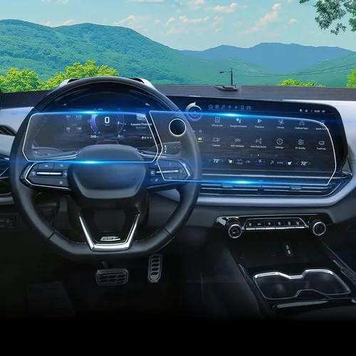Vista 16 de Protector de pantalla táctil para GMC Acadia de vidrio templado brillante 2024, 2025, 2026, 15 pulgadas, accesorios Acadia (Elevation/AT4/Denali)