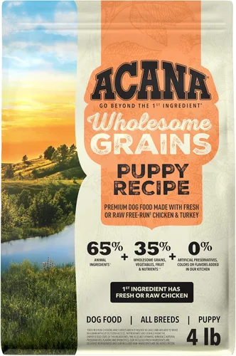 Vista 15 de ACANA - Comida seca para perros sin granos, receta para cachorros, bolsa de 4.5 libras Freeze Dried, Grain Free, High Protein, Made in the USA