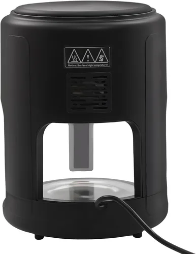 Vista 8 de Freidora de aire de vidrio de 3.81 cuartos de galón, horno freidora de aire de 1200 W, freidora de aire visible de 360° con pantalla táctil digital