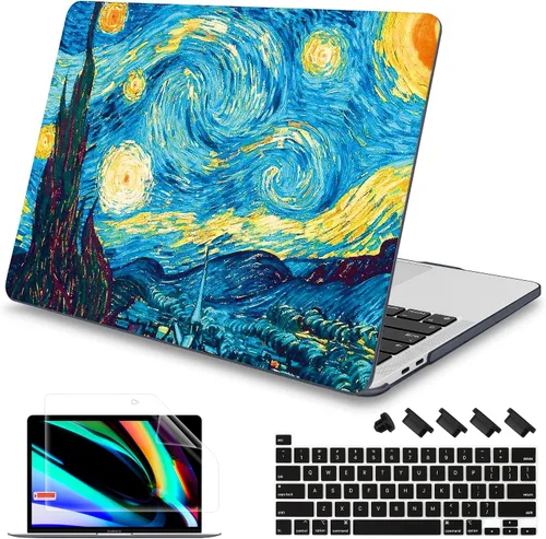 Vista 11 de Mektron Funda para MacBook Pro de 16 Pulgadas A2141 Versión 2019 con Pantalla Liquid Retina/Touch ID, Carcasa Rígida de Plástico con Funda