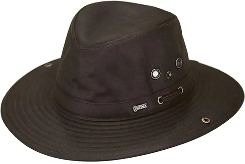 Vista 4 de Outback Trading Company 1497 River Guide UPF 50 Sombrero impermeable transpirable de algodón para exteriores