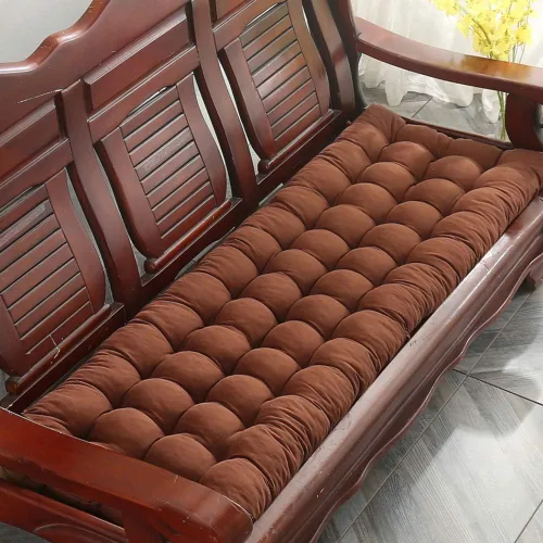 Vista 11 de Cojín para tumbona gruesa para silla de patio, cojín de asiento portátil, colchón, reclinable, almohadilla para sofá, banco, tatami (solo cojín) A