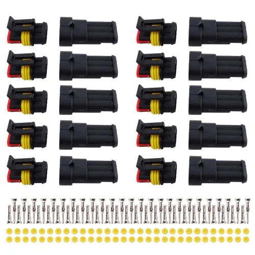 Vista 12 de MUYI - Conector de terminal de serie de cable impermeable de 1.5mm (Conector de 1-4 pines (384 piezas))