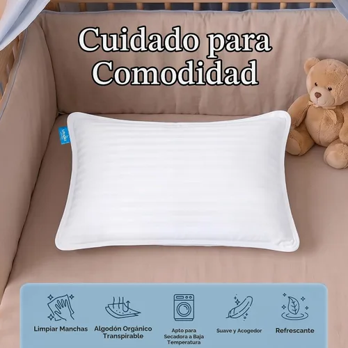 Vista 6 de Utopia Bedding Almohada juvenil (blanco, paquete de 2), almohada infantil de 16 x 22 pulgadas para dormir, funda de mezcla de algodón suave