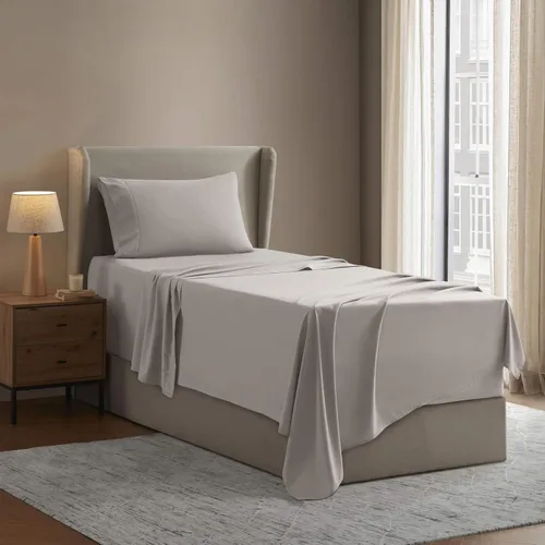 Vista 75 de Nestl - Juego de sábanas tamaño individual, sábanas de cama, color blanco, bolsillo profundo de 3 piezas 01-Blanco