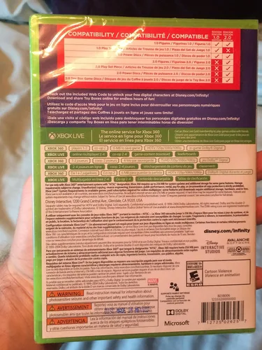 Vista 2 de Disney Infinity 2.0 Marvel Super Heroes Xbox 360 Replacement Game Only - No Base or Figures Included