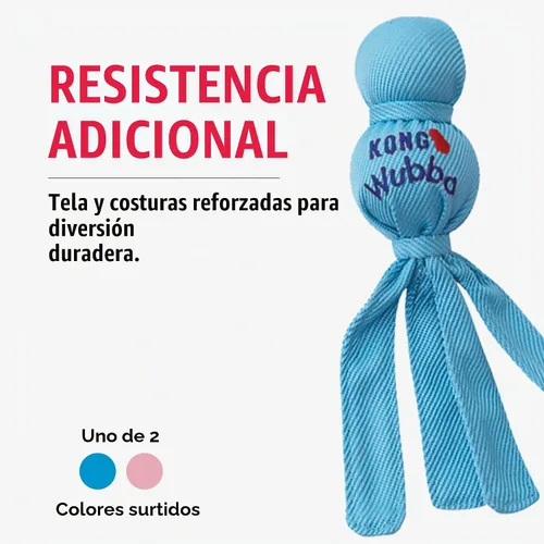 Vista 5 de Kong Wubba para Cachorros Colores Surtidos