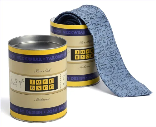 Vista 2 de Corbata de seda de la Constitución de Estados Unidos para hombre, fabricada en Estados Unidos, Constitución de oro azul