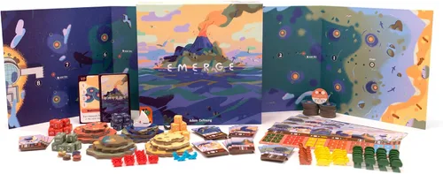 Vista 3 de Emerge - Juego de mesa - Explora nuevas islas y ecosistemas de investigación, juego de estrategia de rodamiento de dados, juego familiar para niños