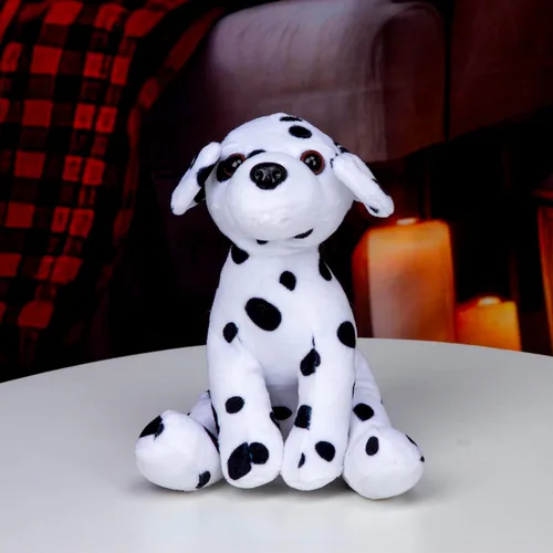 Vista 5 de Plushland Juguetes de peluche realistas de 8 pulgadas, figuras de peluche navideñas para niños, bebés para jugar con (nuevo dálmata)