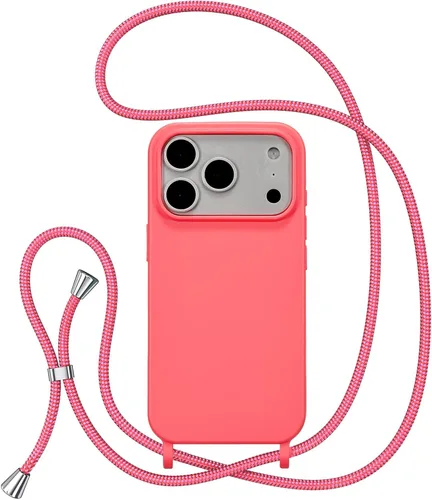 Vista 55 de ZTOFERA Funda para iPhone Air con correa, funda cruzada para teléfono con cordón ajustable para el cuello en los hombros, silicona suave a prueba