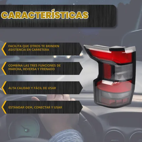 Vista 3 de Dasbecan - Conjunto de luz trasera compatible con Nissan Frontier 2022-2026 Lado izquierdo del conductor