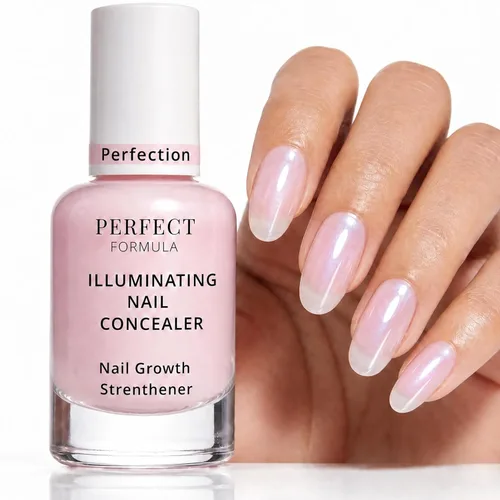 Vista 9 de Perfect Formula Capa de gel transparente, fortalecedor de uñas, tratamiento de queratina, esmalte de uñas transparente, fortalecedor para uñas