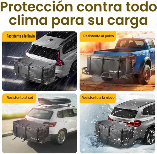 Vista 7 de BougeRV Bolsa de transporte de carga de enganche de 12 pies cúbicos 1000D