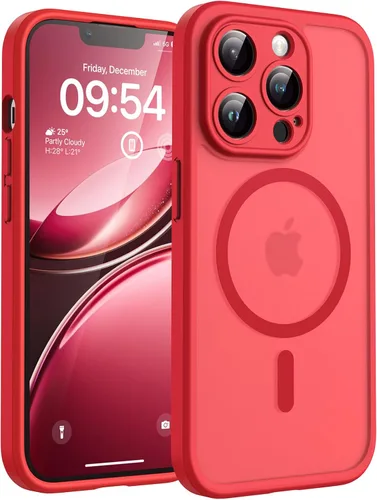 Vista 222 de TOCOL Funda para iPhone 11, compatible con Magsafe, protección completa de cámara, imanes integrados, protección contra caídas, funda translúcida