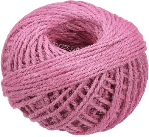 Vista 15 de MECCANIXITY Cuerda de yute de 164 pies de 0.079 in, cuerda de yute, cuerda de yute natural, color beige, para manualidades, jardinería, agrupación