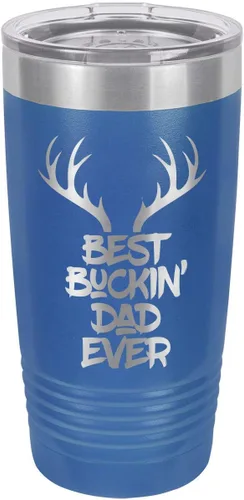 Vista 14 de Best BuCKIN Papá Ever-B - Vaso de bebida con pajita (20 onzas), color negro