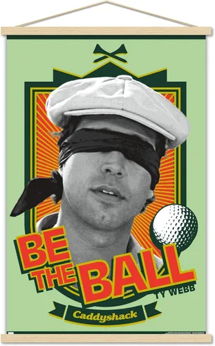 Vista 44 de Trends International Caddyshack - Póster de pared Be the Ball, 14.725 x 22.375 pulgadas, versión enmarcada de madera de granero