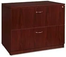 Vista 3 de Lorell 69399 Lima lateral, antipunta, 35 pulgadas x 22 pulgadas x 29-1/2 pulgadas, caoba