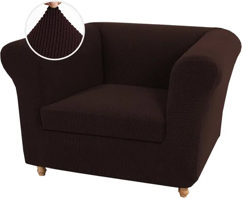 Vista 48 de UNBBRRL Funda de sofá Chesterfield de jacquard elástico, fundas de cojín gruesas para sofá, protector de muebles para sala de estar