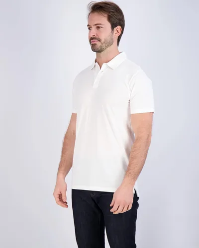 Vista 60 de Real Essentials Paquete de 3: Polo de manga corta de algodón para hombre, de secado rápido, transpirable, (disponible en tallas grandes y altas)