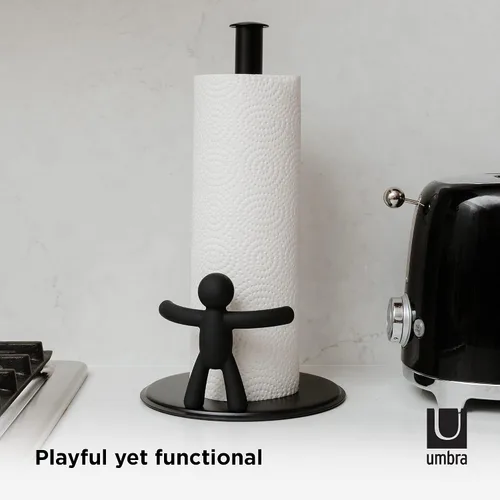 Vista 5 de Umbra Buddy - Toallero de papel para encimera, color negro
