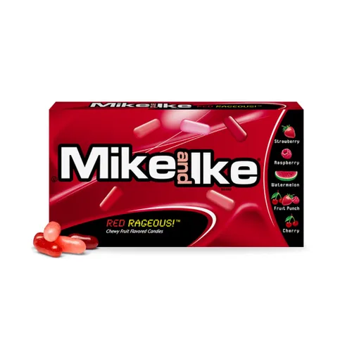 Vista 2 de Mike & Ike – Paquete de 4 – Red Rageous & Jolly Joes – Cajas de teatro de 4.25 onzas