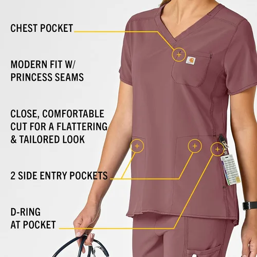 Vista 3 de Carhartt Women's Modern Fit Chest Pocket Top