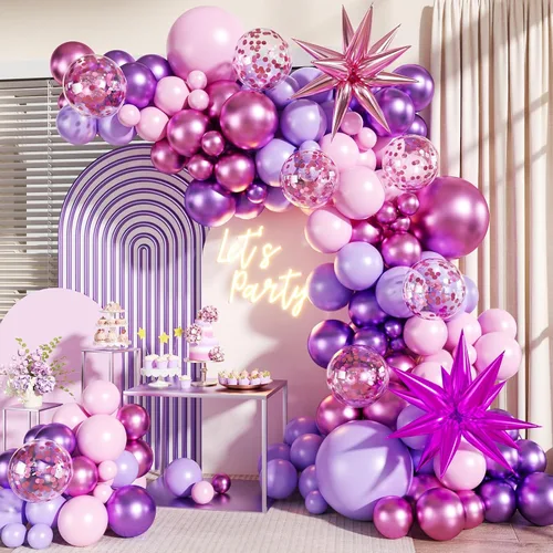 Vista 20 de Kit de Arco de Guirnalda de Globos Negros y Dorados, 140 Piezas de Globos de Confeti Negros y Dorados con Estrellas para Cumpleaños, Graduación, Año