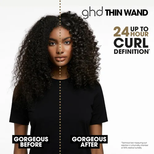 Vista 3 de ghd Rizador de pelo fino – Varita rizadora de pelo de 0.5 pulgadas con temperatura de herramienta de peinado más segura para el cabello, varita