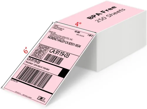Vista 10 de Etiquetas de envío térmicas JADENS 4x6-350 etiquetas (4 rollos), compatibles con Rollo, Brother, Zebra y la mayoría de impresoras térmicas